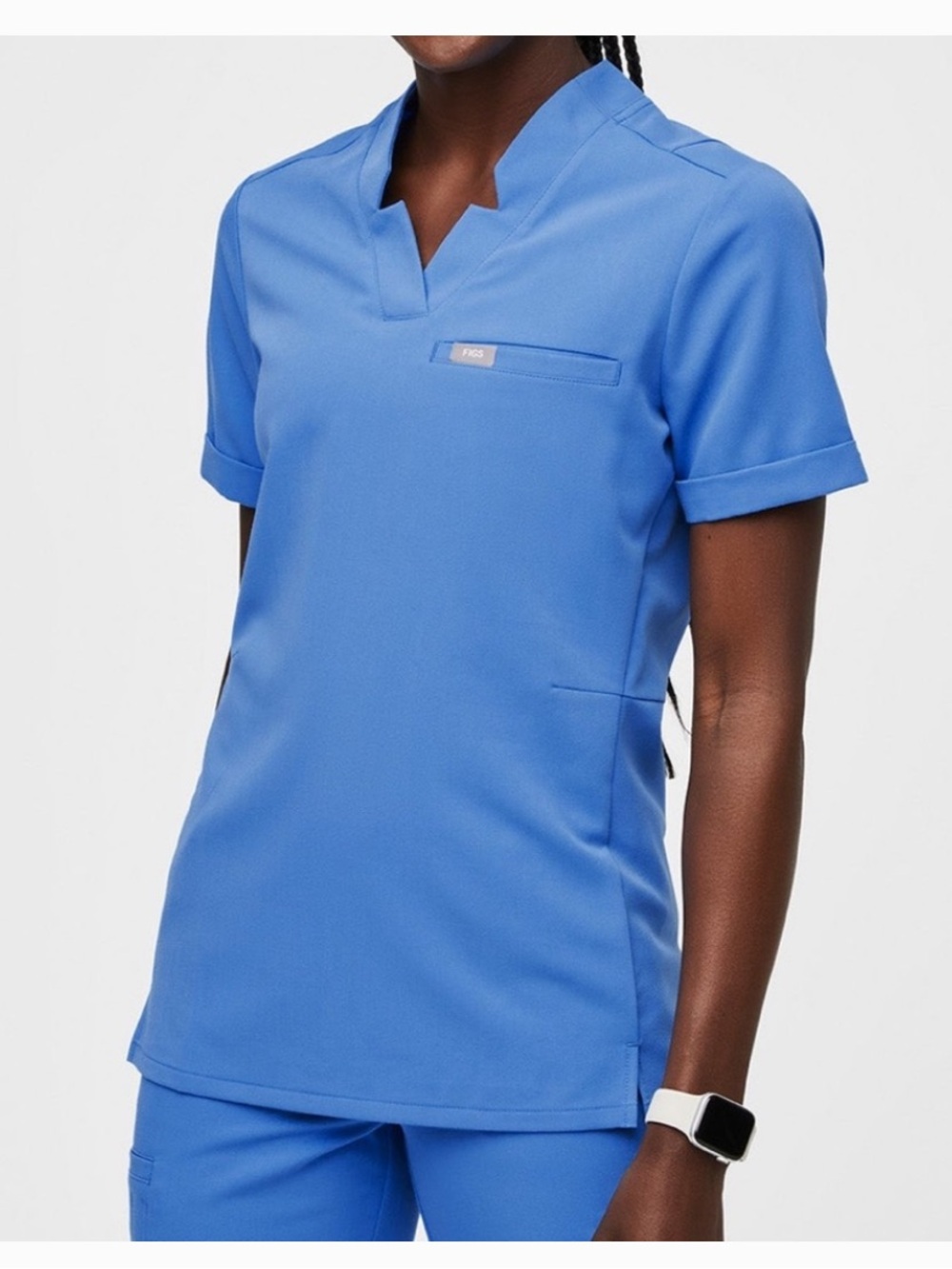 Figs Like New! 🦋 Capri Blue Inala Scrub Top